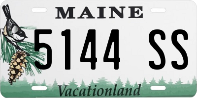ME license plate 5144SS