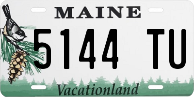 ME license plate 5144TU