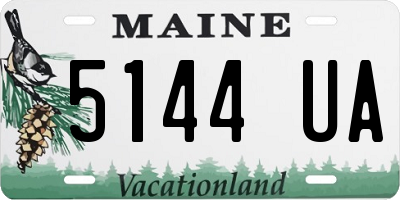ME license plate 5144UA