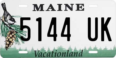 ME license plate 5144UK