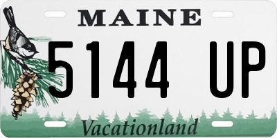 ME license plate 5144UP