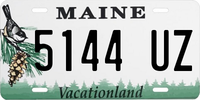 ME license plate 5144UZ