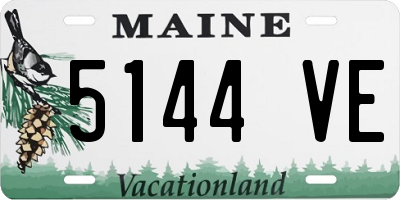 ME license plate 5144VE