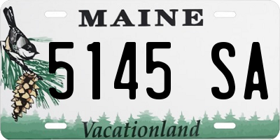 ME license plate 5145SA