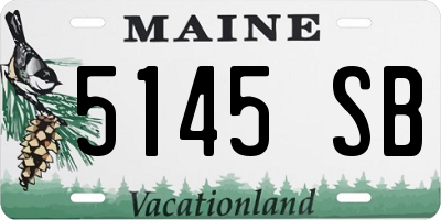 ME license plate 5145SB
