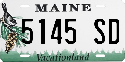 ME license plate 5145SD