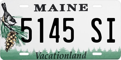 ME license plate 5145SI