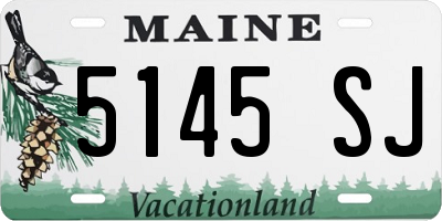 ME license plate 5145SJ