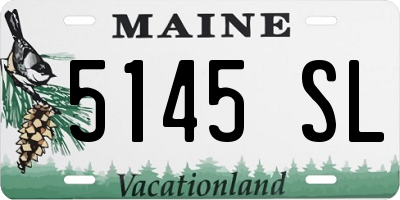 ME license plate 5145SL