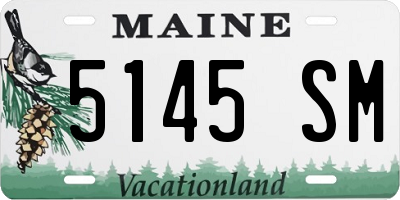 ME license plate 5145SM