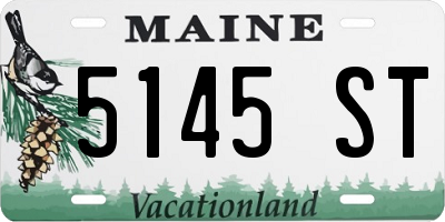 ME license plate 5145ST