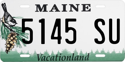 ME license plate 5145SU