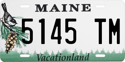 ME license plate 5145TM