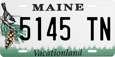 ME license plate 5145TN