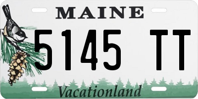 ME license plate 5145TT