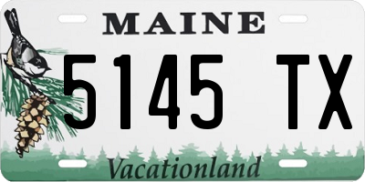 ME license plate 5145TX