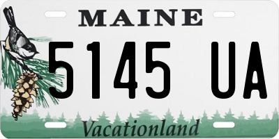 ME license plate 5145UA