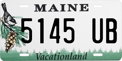 ME license plate 5145UB