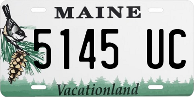 ME license plate 5145UC