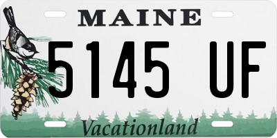 ME license plate 5145UF