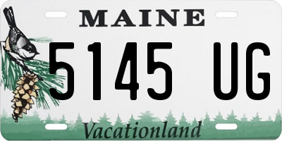 ME license plate 5145UG