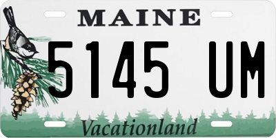 ME license plate 5145UM