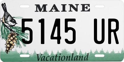 ME license plate 5145UR