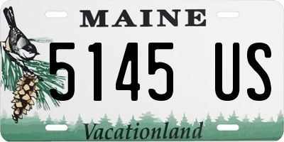 ME license plate 5145US