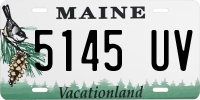 ME license plate 5145UV