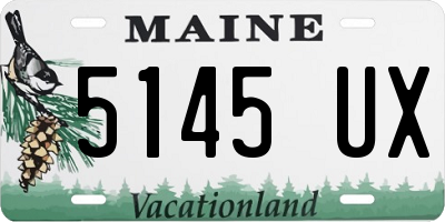 ME license plate 5145UX