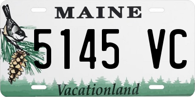 ME license plate 5145VC