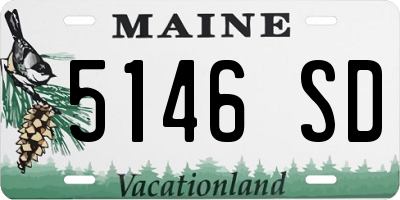 ME license plate 5146SD