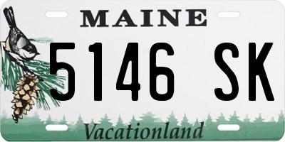 ME license plate 5146SK