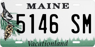 ME license plate 5146SM