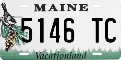ME license plate 5146TC