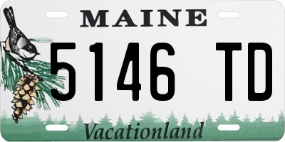 ME license plate 5146TD