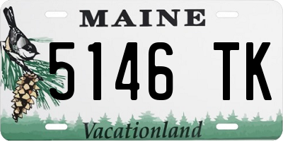ME license plate 5146TK