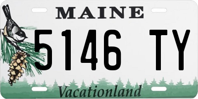 ME license plate 5146TY