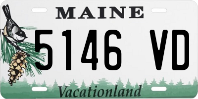 ME license plate 5146VD