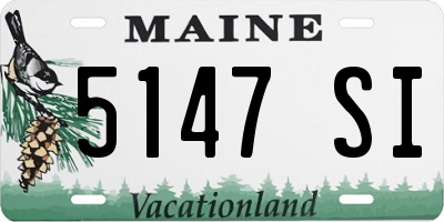 ME license plate 5147SI