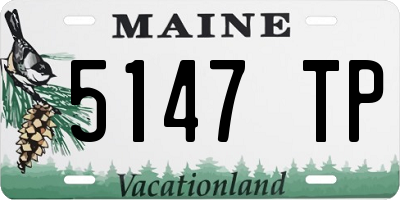 ME license plate 5147TP