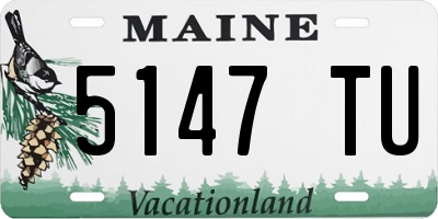 ME license plate 5147TU