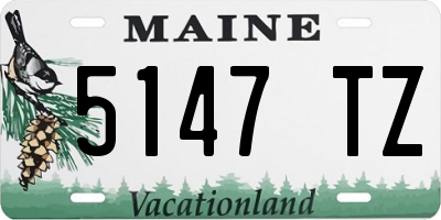 ME license plate 5147TZ