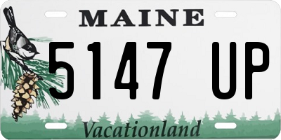 ME license plate 5147UP