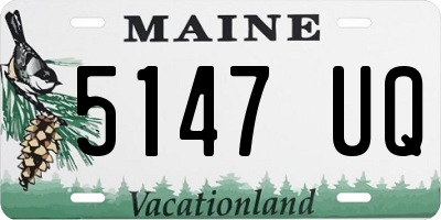 ME license plate 5147UQ
