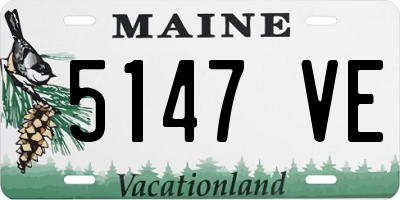 ME license plate 5147VE