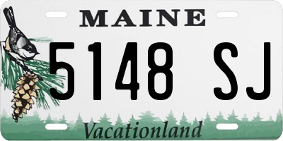 ME license plate 5148SJ