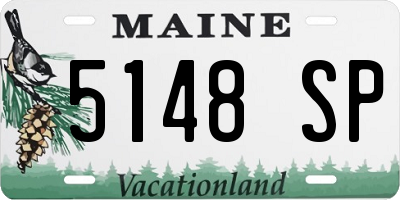 ME license plate 5148SP