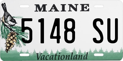 ME license plate 5148SU