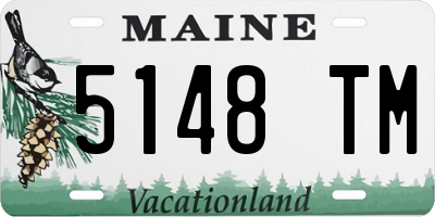 ME license plate 5148TM